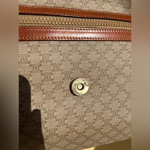 Céline Macadam Clutch Bag Brown Beige - Picture 9 of 10